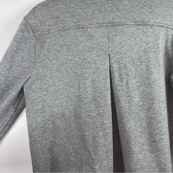 Lululemon Belle Wrap Cardigan Jacket Gray Stretch French Terry Active Yoga Sz 4 - Picture 10 of 13